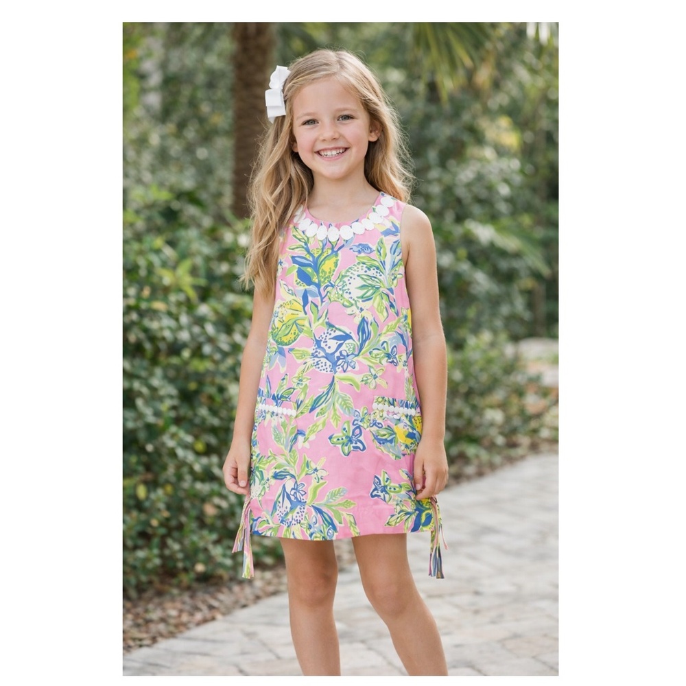 Lilly Pulitzer Little Lilly Squeeze the Day Classic Sleeveless Shift Dress
